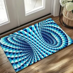3D Vortex Doormat Kitchen Mat Floor Mat Non-Slip Area Rug Oil Proof Rug Indoor Outdoor Mat Bedroom Decor Bathroom Mat Entrance Rug Optical Illusion
