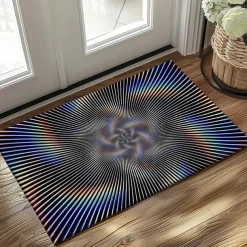 3D Vortex Doormat Kitchen Mat Floor Mat Non-Slip Area Rug Oil Proof Rug Indoor Outdoor Mat Bedroom Decor Bathroom Mat Entrance Rug Optical Illusion