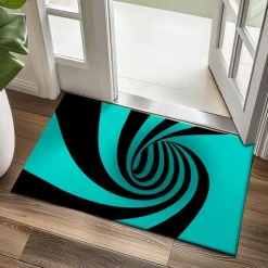 3D Vortex Doormat Kitchen Mat Floor Mat Non-Slip Area Rug Oil Proof Rug Indoor Outdoor Mat Bedroom Decor Bathroom Mat Entrance Rug Optical Illusion
