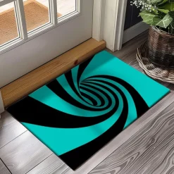 3D Vortex Doormat Kitchen Mat Floor Mat Non-Slip Area Rug Oil Proof Rug Indoor Outdoor Mat Bedroom Decor Bathroom Mat Entrance Rug Optical Illusion
