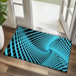 3D Vortex Doormat Kitchen Mat Floor Mat Non-Slip Area Rug Oil Proof Rug Indoor Outdoor Mat Bedroom Decor Bathroom Mat Entrance Rug Optical Illusion