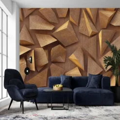 3D Wood Mural Wallpaper Wall Sticker Covering Print Peel and Stick PVC / Vinyl Material Self Adhesive / Adhesive Required Wall Decor Wall Mural for Living Room Bedroom