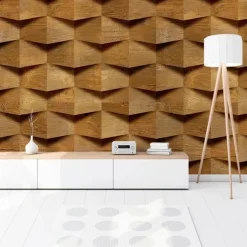 3D Wood Mural Wallpaper Wall Sticker Covering Print Peel and Stick PVC / Vinyl Material Self Adhesive / Adhesive Required Wall Decor Wall Mural for Living Room Bedroom