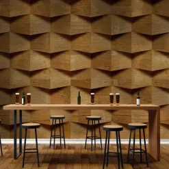 3D Wood Mural Wallpaper Wall Sticker Covering Print Peel and Stick PVC / Vinyl Material Self Adhesive / Adhesive Required Wall Decor Wall Mural for Living Room Bedroom