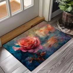 Daisy Flowers Doormat Kitchen Mat Floor Mat Non-Slip Area Rug Oil Proof Rug Indoor Outdoor Mat Bedroom Decor Bathroom Mat Entrance Rug