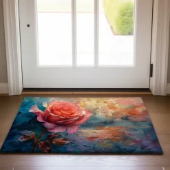 Daisy Flowers Doormat Kitchen Mat Floor Mat Non-Slip Area Rug Oil Proof Rug Indoor Outdoor Mat Bedroom Decor Bathroom Mat Entrance Rug