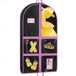 Dance Garment Bags for Dancers with 4 Pockets Garment Bags for Dance Costumes 40" Cheer Uniform Garment Bag Hanging Kids Garment Bag for Recital, Competition, Travel, Storage