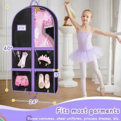 Dance Garment Bags for Dancers with 4 Pockets Garment Bags for Dance Costumes 40