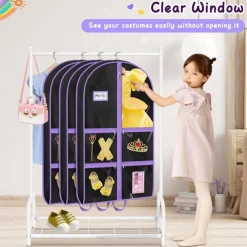 Dance Garment Bags for Dancers with 4 Pockets Garment Bags for Dance Costumes 40