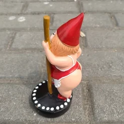 Dancing Gnome Statue, Resin Garden Gnome Statues, Funny Outdoor Gnome Figure, Creative Garden Spring Decoration, Pole Dance Garden Gnome, Spring Garden Statue, Dancing Lady Gnome Statue