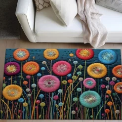 Deadlion Quilting Area Rug Kitchen Mat Non-Slip Oil Proof Floor Mat Livingroom Rug Indoor Outdoor Mat Bedroom Decor Bathroom Mat Entrance Rug Door Mat