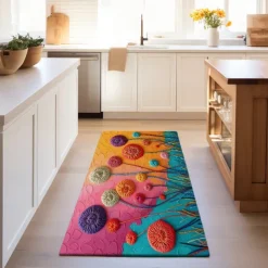 Deadlion Quilting Area Rug Kitchen Mat Non-Slip Oil Proof Floor Mat Livingroom Rug Indoor Outdoor Mat Bedroom Decor Bathroom Mat Entrance Rug Door Mat
