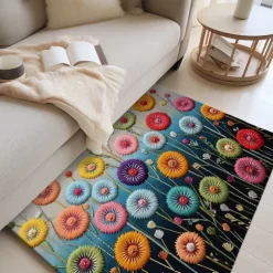 Deadlion Quilting Area Rug Kitchen Mat Non-Slip Oil Proof Floor Mat Livingroom Rug Indoor Outdoor Mat Bedroom Decor Bathroom Mat Entrance Rug Door Mat