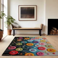 Deadlion Quilting Area Rug Kitchen Mat Non-Slip Oil Proof Floor Mat Livingroom Rug Indoor Outdoor Mat Bedroom Decor Bathroom Mat Entrance Rug Door Mat