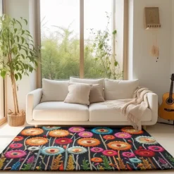 Deadlion Quilting Area Rug Kitchen Mat Non-Slip Oil Proof Floor Mat Livingroom Rug Indoor Outdoor Mat Bedroom Decor Bathroom Mat Entrance Rug Door Mat