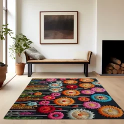 Deadlion Quilting Area Rug Kitchen Mat Non-Slip Oil Proof Floor Mat Livingroom Rug Indoor Outdoor Mat Bedroom Decor Bathroom Mat Entrance Rug Door Mat