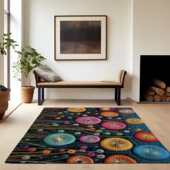 Deadlion Quilting Area Rug Kitchen Mat Non-Slip Oil Proof Floor Mat Livingroom Rug Indoor Outdoor Mat Bedroom Decor Bathroom Mat Entrance Rug Door Mat