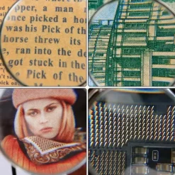 Decorative Monocle Necklace with 5x Magnifier Magnifying Glass Pendant Gold Silver Plated Chain Necklace for Women Jewelry Gift