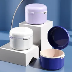 Denture Case, Denture Box, Retainer Holder Box, Denture Storage Case