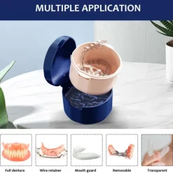 Denture Case, Denture Box, Retainer Holder Box, Denture Storage Case