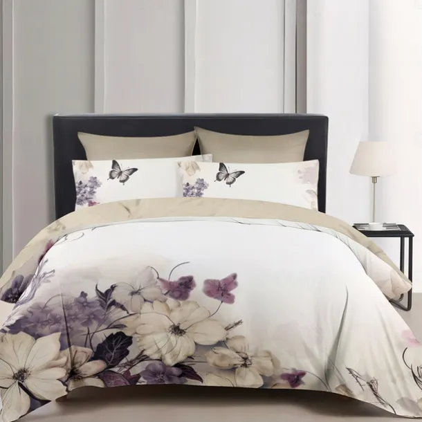 Designer Floral Pattern Duvet Cover Set Comforter Set 3-Piece Luxury Weighted Cotton Bedding Set Home Decor Gift King Queen Duvet Cover