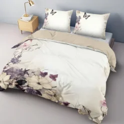 Designer Floral Pattern Duvet Cover Set Comforter Set 3-Piece Luxury Weighted Cotton Bedding Set Home Decor Gift King Queen Duvet Cover