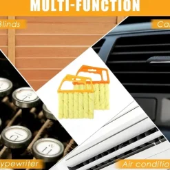 Detachable and Washable Blinds Cleaning Brush - Remove Dust and Dirt from Air Conditioner Outlets and Fans with Ease!