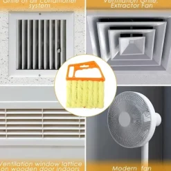 Detachable and Washable Blinds Cleaning Brush - Remove Dust and Dirt from Air Conditioner Outlets and Fans with Ease!
