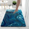 Diatomaceous Earth Bath Mat Non-slip Marble Pattern Super Absorbent Bathroom Rug Door Mat New Design