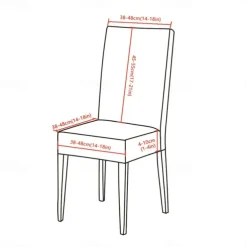 Dining Chair Cover Burgundy Stretch Chair Seat Slipcover Elastic Chair Protector For Dining Party Hotel Wedding Soft Washable