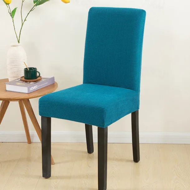 Dining Chair Cover Burgundy Farmhouse Stretch Chair Seat Slipcover Spandex Washable Cover Kitchen Protector for Dining Room Wedding Ceremony Durable