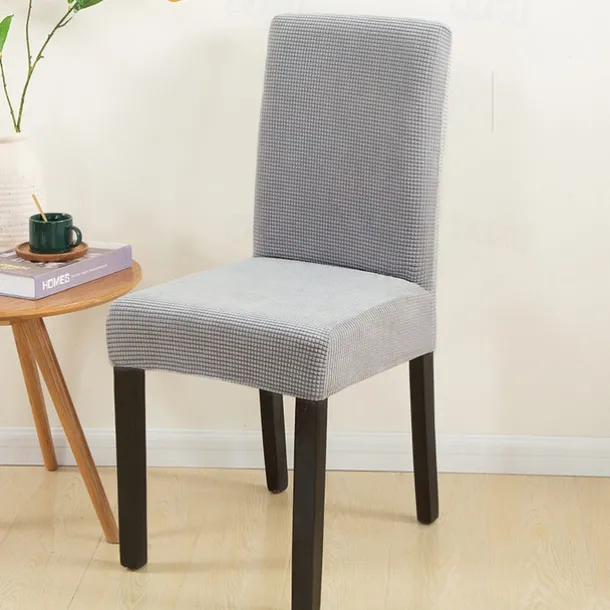 Dining Chair Cover Burgundy Farmhouse Stretch Chair Seat Slipcover Spandex Washable Cover Kitchen Protector for Dining Room Wedding Ceremony Durable