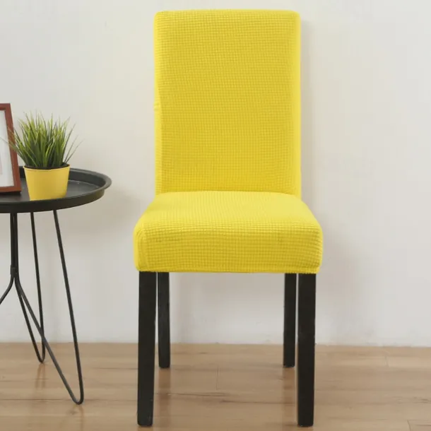 Dining Chair Cover Burgundy Farmhouse Stretch Chair Seat Slipcover Spandex Washable Cover Kitchen Protector for Dining Room Wedding Ceremony Durable