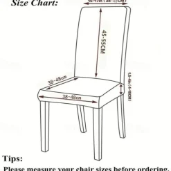 Dining Chair Cover Burgundy Farmhouse Stretch Chair Seat Slipcover Spandex Washable Cover Kitchen Protector for Dining Room Wedding Ceremony Durable