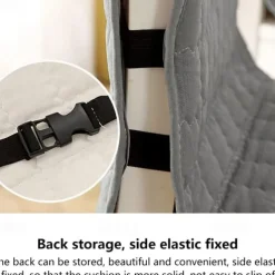 Dining Chair Cover Chair Seat Cushion Pad Slipcover High Back Dining Chair Cover Non-Slip with Ties Thick Durable and Washable Pads for Dining Room, Office, Kitchen 1PC