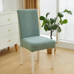 Dining Chair Cover for Home Polar Fleece Fabric Chair Cover Stretch Slipcovers Seat Chair Covers