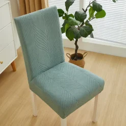 Dining Chair Cover for Home Polar Fleece Fabric Chair Cover Stretch Slipcovers Seat Chair Covers