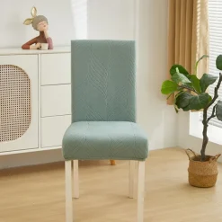 Dining Chair Cover for Home Polar Fleece Fabric Chair Cover Stretch Slipcovers Seat Chair Covers