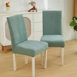 Dining Chair Cover for Home Polar Fleece Fabric Chair Cover Stretch Slipcovers Seat Chair Covers