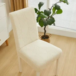 Dining Chair Cover for Home Polar Fleece Fabric Chair Cover Stretch Slipcovers Seat Chair Covers