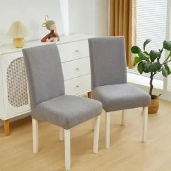 Dining Chair Cover for Home Polar Fleece Fabric Chair Cover Stretch Slipcovers Seat Chair Covers