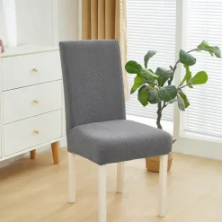 Dining Chair Cover for Home Polar Fleece Fabric Chair Cover Stretch Slipcovers Seat Chair Covers