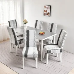 Dining chair Cover For Home Polar Fleece Fabric Chair Cover Stretch Slipcovers Seat Chair Covers