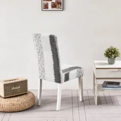 Dining chair Cover For Home Polar Fleece Fabric Chair Cover Stretch Slipcovers Seat Chair Covers