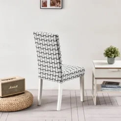 Dining chair Cover For Home Polar Fleece Fabric Chair Cover Stretch Slipcovers Seat Chair Covers