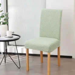 Dining Chair Cover for Kitchen Dining Place Polar Fleece Fabric Chair Cover Stretch Slipcovers Seat Chair Covers
