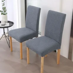 Dining Chair Cover for Kitchen Dining Place Polar Fleece Fabric Chair Cover Stretch Slipcovers Seat Chair Covers