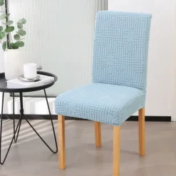Dining Chair Cover for Kitchen Dining Place Polar Fleece Fabric Chair Cover Stretch Slipcovers Seat Chair Covers