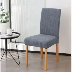 Dining Chair Cover for Kitchen Dining Place Polar Fleece Fabric Chair Cover Stretch Slipcovers Seat Chair Covers