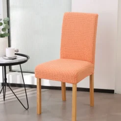 Dining Chair Cover for Kitchen Dining Place Polar Fleece Fabric Chair Cover Stretch Slipcovers Seat Chair Covers